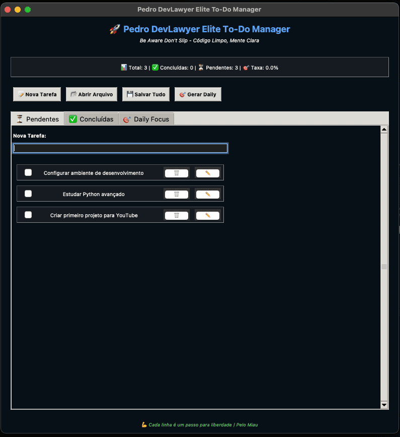 Meu to-do app em Python